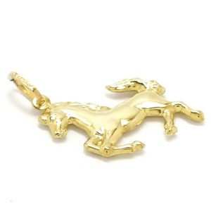 9ct Gold Hollow Horse Charm