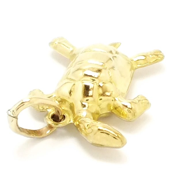 9ct Gold Hollow Turtle Charm