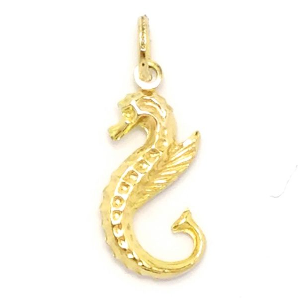 9ct Gold Hollow Seahorse Charm