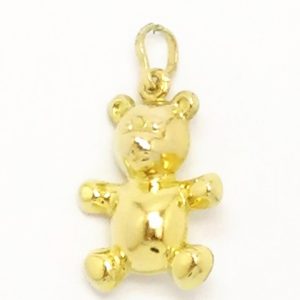 9ct Gold Hollow Teddy Bear Charm