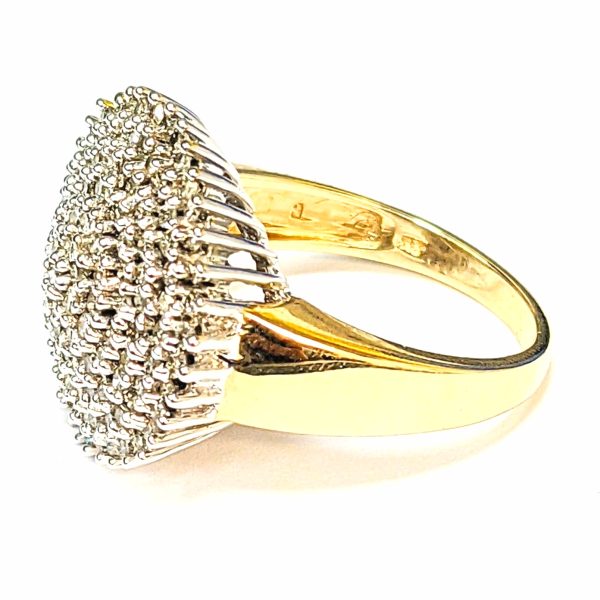 9ct Gold Diamond Cluster Ring 1.25ct
