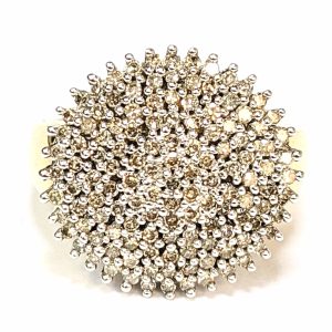 9ct Gold Diamond Cluster Ring 1.25ct