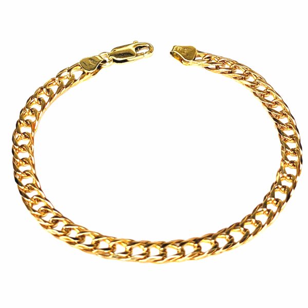 9ct Gold Double Curb Bracelet