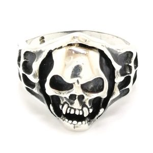 Silver Skull Design Ring