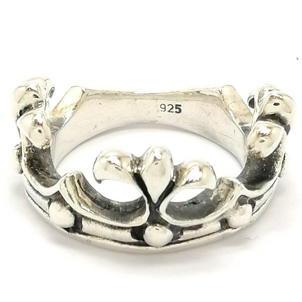 Silver Crown Design Ring