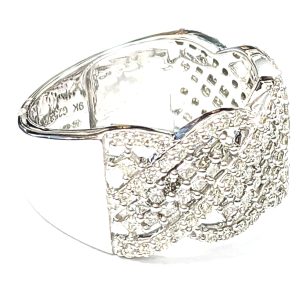9ct White Gold Loop Style Fancy Diamond Ring 1.23ct