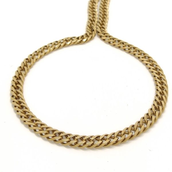 9ct Gold 21" Double Curb Link Chain 23.2g