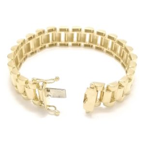9ct gold Child's President Style Link Bracelet