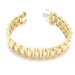 9ct gold Child's President Style Link Bracelet