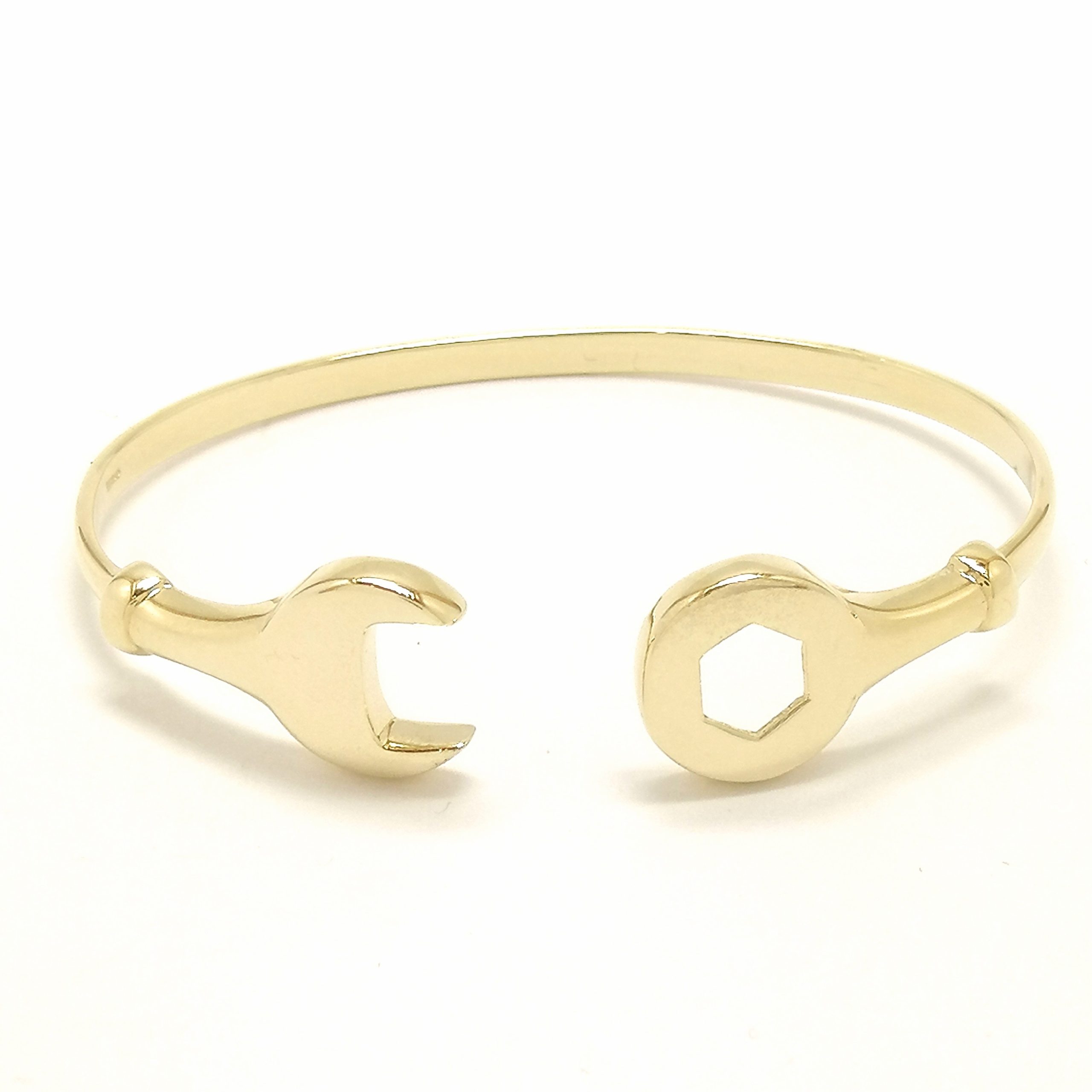 9ct Yellow Gold Childrens Torque Spanner Bangle  Ramsdens Jewellery