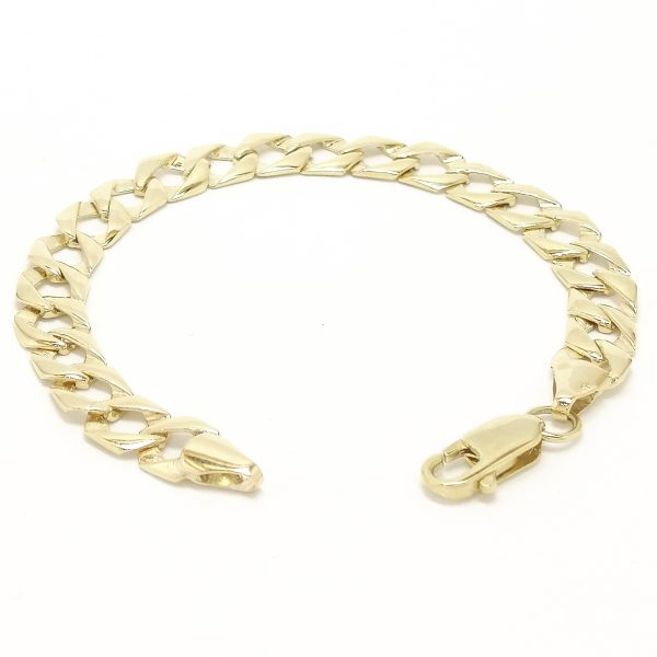 9ct Gold Child's Plain Curb Link Bracelet