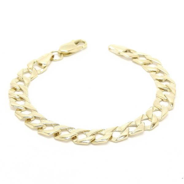 9ct Gold Child's Plain Curb Link Bracelet
