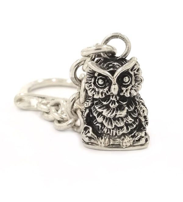 Silver Owl Key Ring