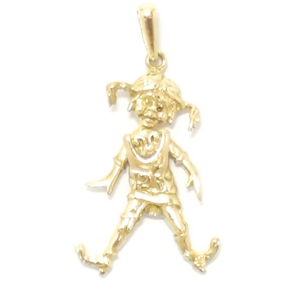 Vintage 9ct Gold Animated Little Girl Pendant