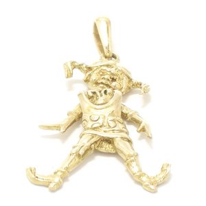 Vintage 9ct Gold Animated Little Girl Pendant