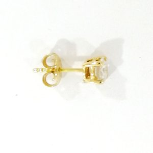 18ct Gold Single Diamond Stud Earring .50ct