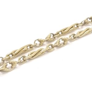 9ct Gold 19" Rope & Twist Fetter Link Chain 32.1g