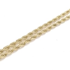 9ct Gold 30" Rope Link Chain 20.6g