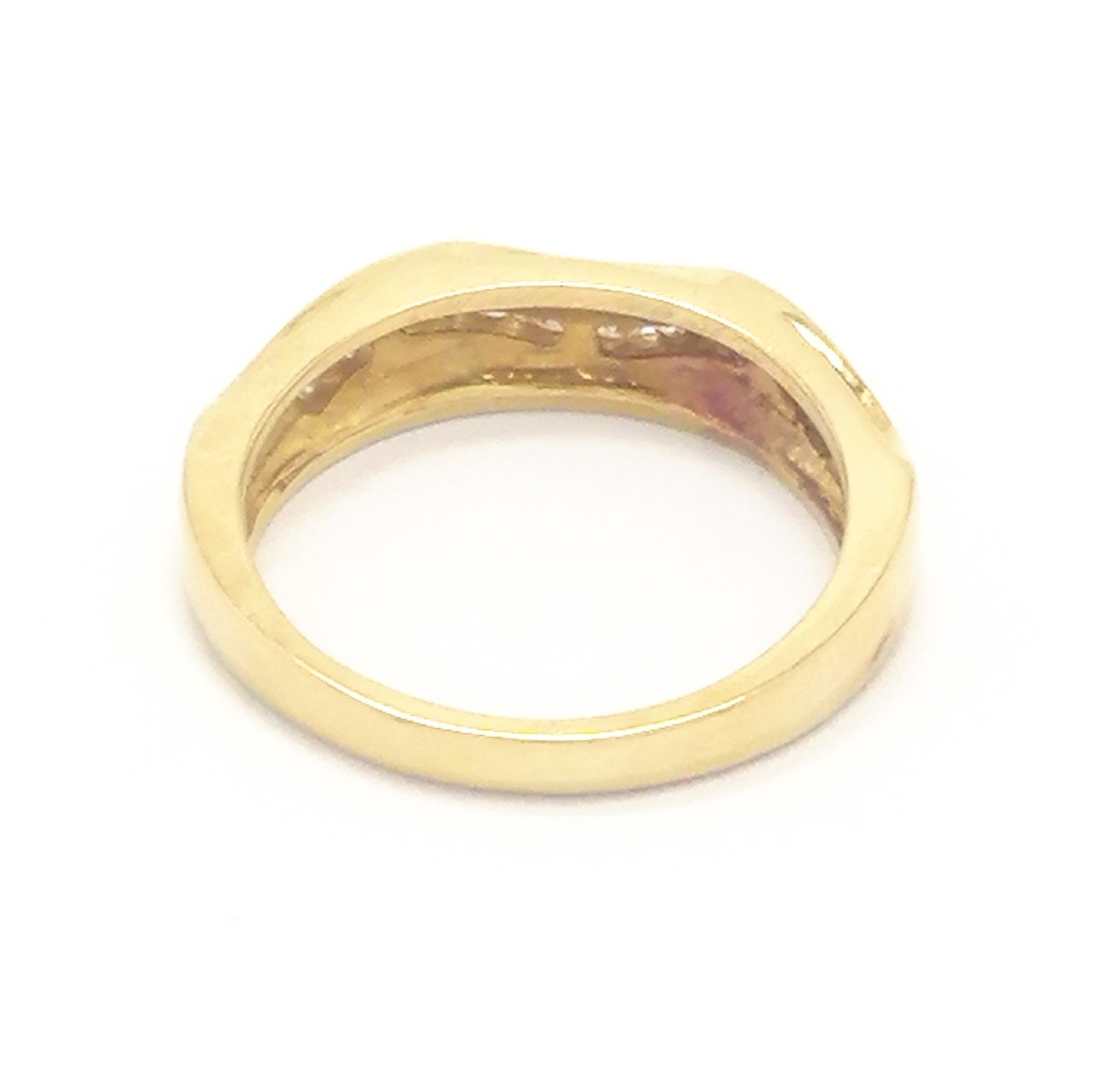 18ct Gold Curved Set Half Eternity Ring .25ct - Vintage Jewellery ...
